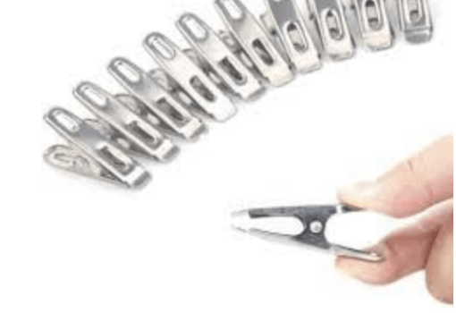 Towel Clip Stainless Steel Clothes Pegs Beach Towel Clips Stainless Steel Large Towel Clips Beach Towel Clips Clothes Pegs for Towel Clothes Socks Pack of 6 8.5 cm / 3.3 inches - Image 2